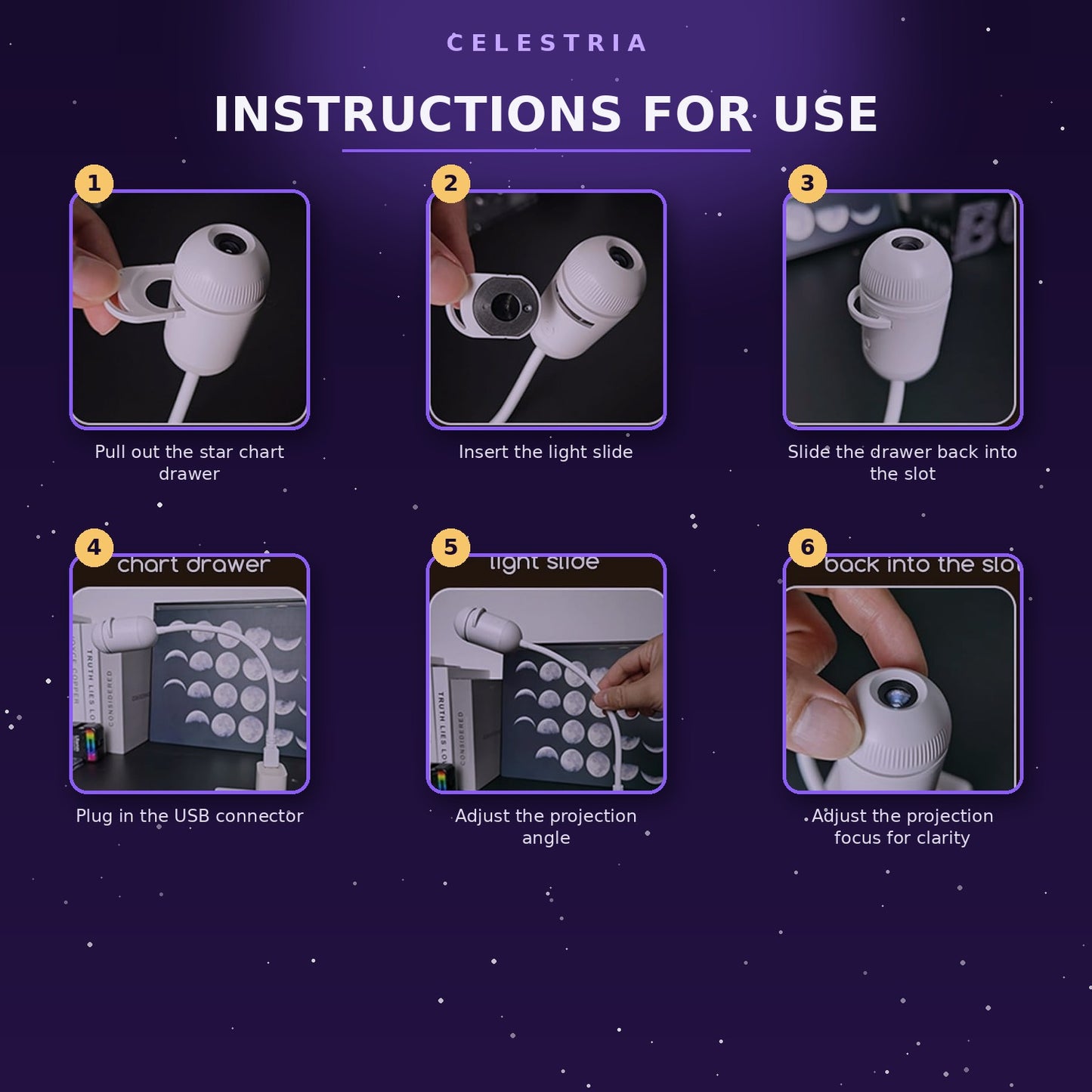 Celestria Aurora Galaxy Projector